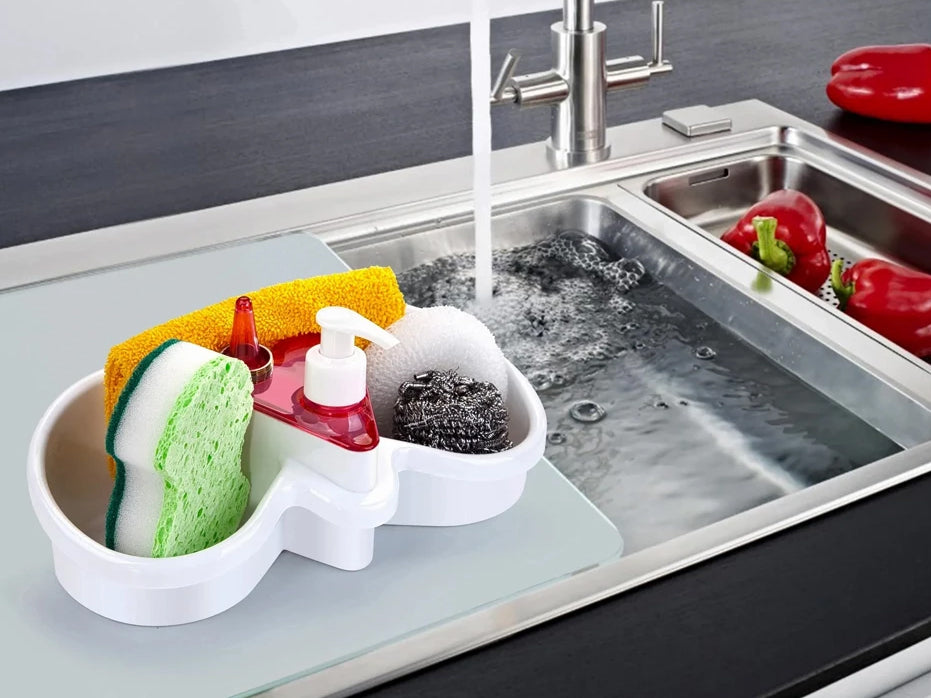 Practical Liquid Soap Pump and Sponge Holder – HouzeCart