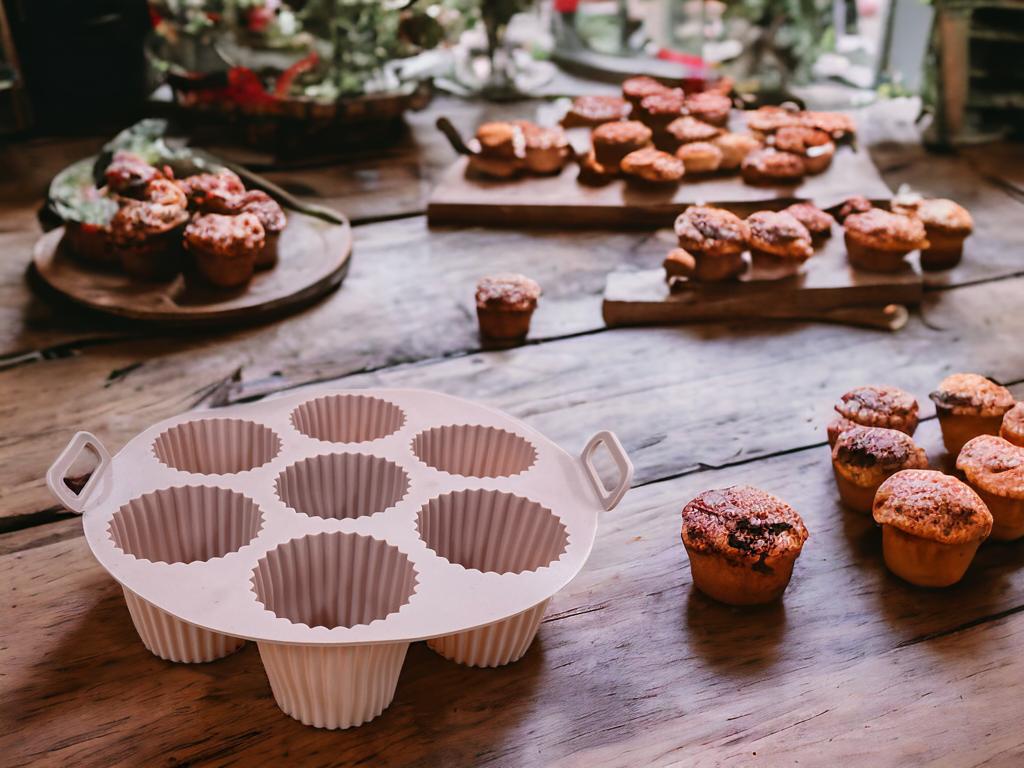 Silicone mini outlet muffin tray