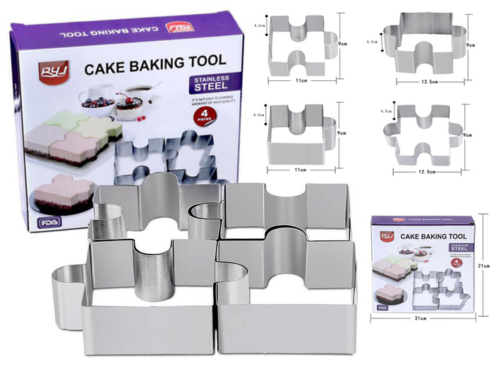 Puzzle Shaped Rings for Cake
