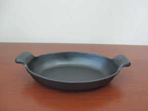 Oval Cast Iron Pan; 20 cm - HouzeCart