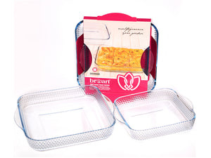 Dotted Squared Oven Tray Set of 2 - HouzeCart