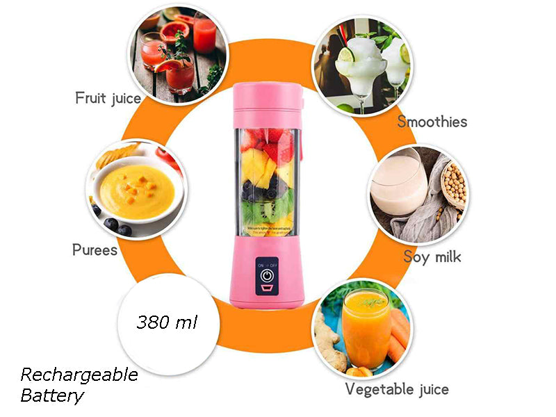 Portable and Rechargeable Battery Juice Blender HouzeCart