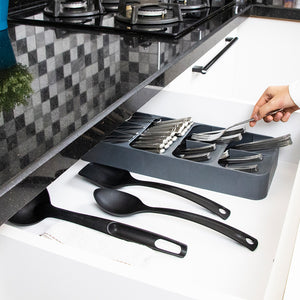 Large Compact Cutlery Organizer 9 cells