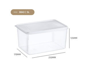 Clear Hermetic Food Preservation Box 5 lt