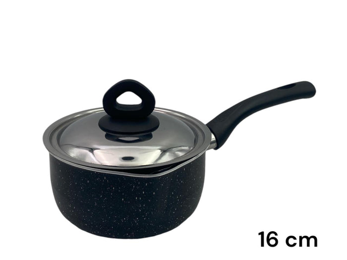 Black Granite Nouval Sauce Pan 16 cm