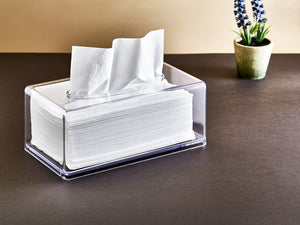 Clear Tissue Box 22x12x8.5 cm