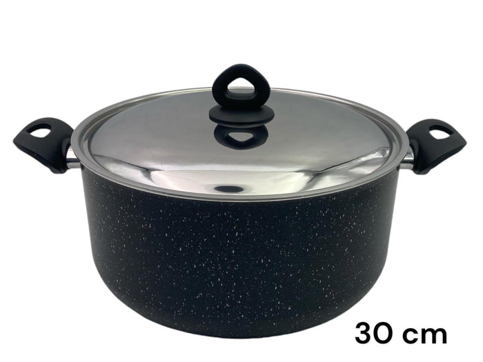 Black Granite Nouval Casserole 30 cm