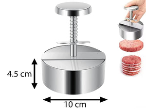 Stainless Steel Hamburger Patty Maker 10 cm