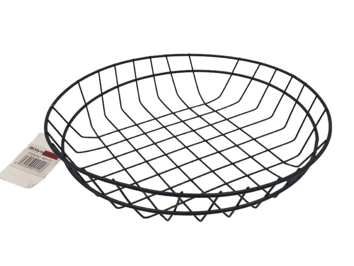 Black Round Bread Basket 25 cm