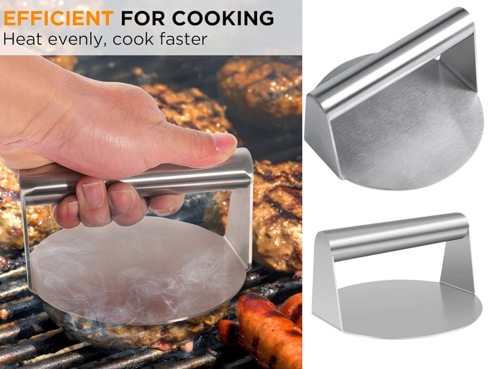 Stainless Steel Smash Burger Press 15 cm