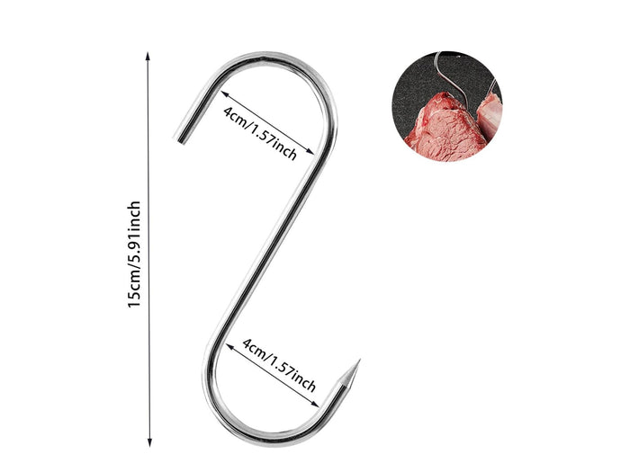 Small Stainless Steel Meat Hanger 15 cm