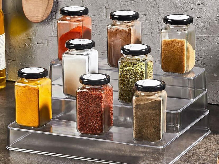 Transparent 3 levels Spice Bottle Holder