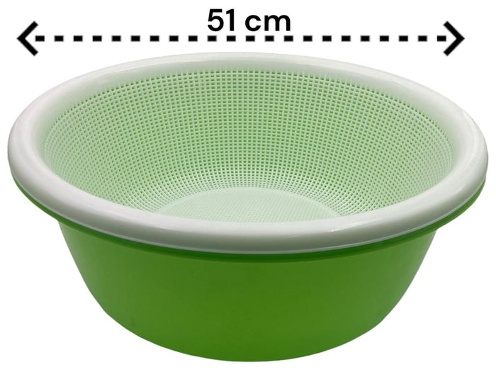 Set of extra large strainer with bowl 51 cm - 28L