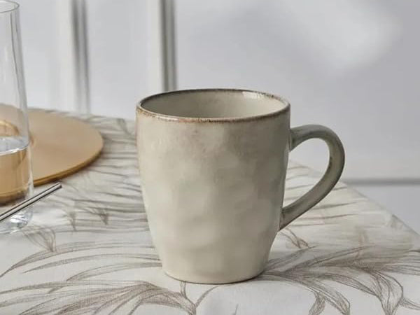 Dosthoff Beige Reactive Glaze Mug 13 Oz