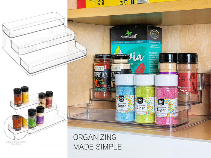 Transparent 3 levels Spice Bottle Holder