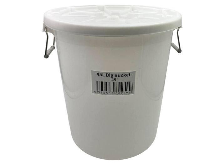 Food Safe Round Bin 45L With Cover