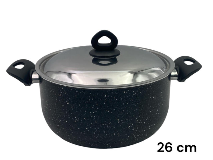 Black Granite Nouval Casserole 26 cm