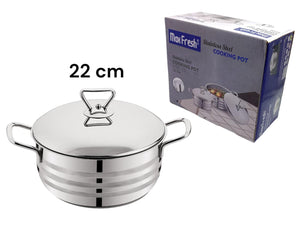 Max Fresh SS Cooking Pot with SS lid 22 cm