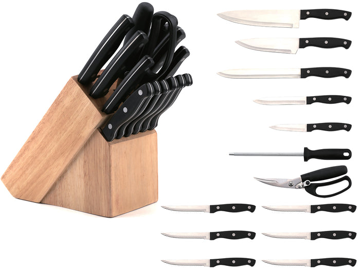 Dosthoff 14 Pieces Knife Set with Wooden Block