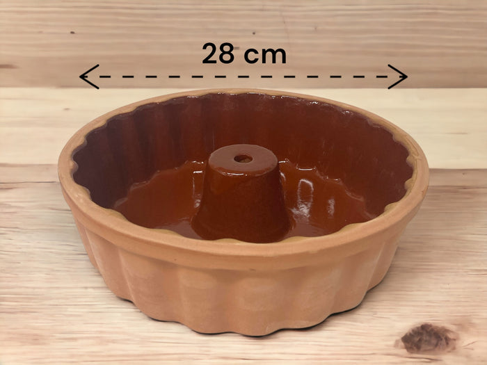 Natural Terracotta Cake Pan 28 cm