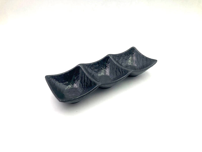 Melamine Sauce Serving Dish 3 Compartments