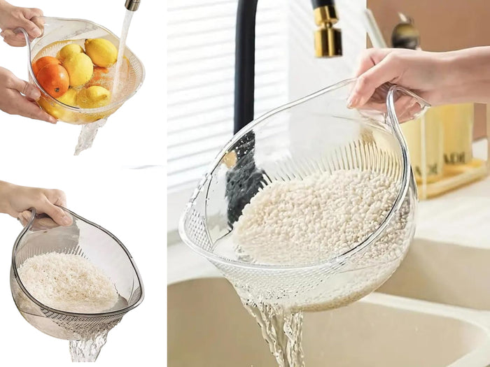 Multi-functional Kitchen Strainer Bowl for Rice, Fruits