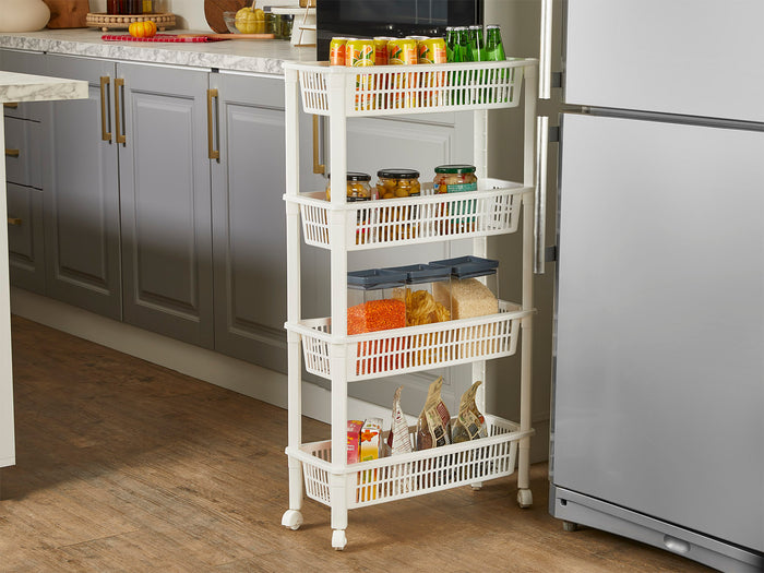 4 Tiers Basic Slide-Out Rack Trolley