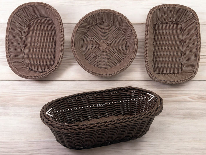High quality Oval Woven Bread Basket 24 cm