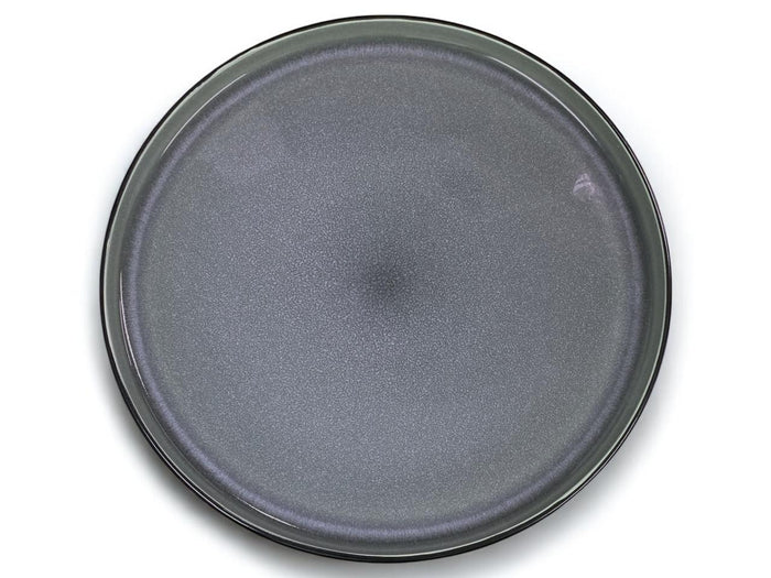 Dosthoff Glazed Dinner Plate Mat Black Exterior 26.5 cm
