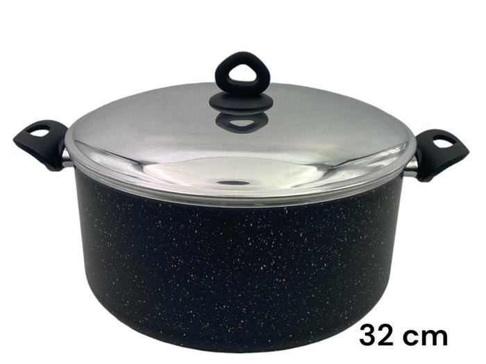 Black Granite Nouval Casserole 32 cm