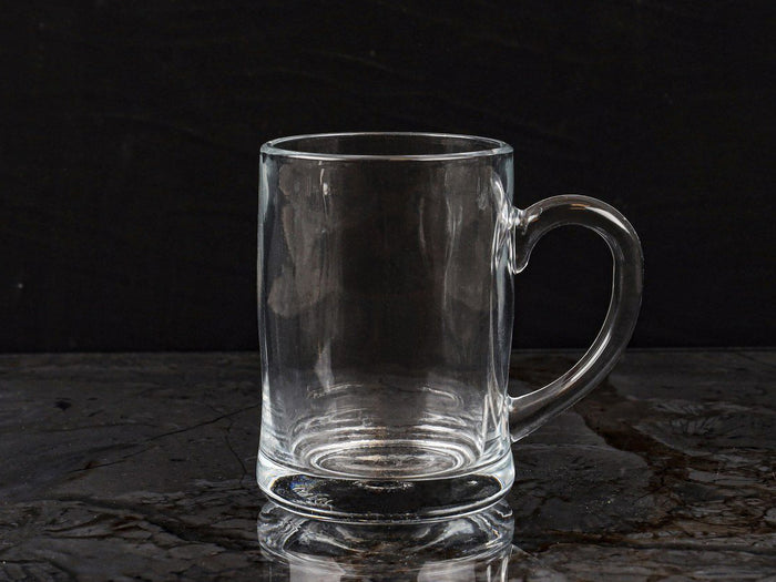 Large Glass Mug 40 CL X2