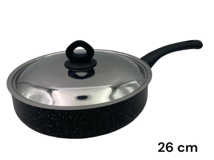 Black Granite Nouval Sauteuse 26 cm