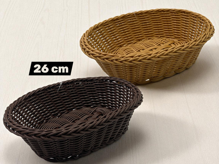 High quality Oval woven bread basket 26 cm