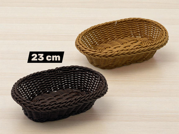 High quality Oval woven bread basket 23 cm