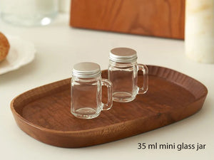 Mini Mason Glass Jar 35 ml  X2