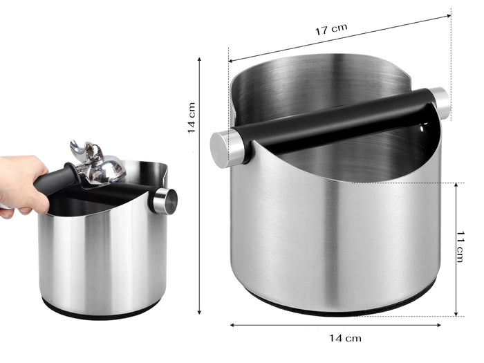High Quality Stainless Steel Barista Knock Bin 14 cm