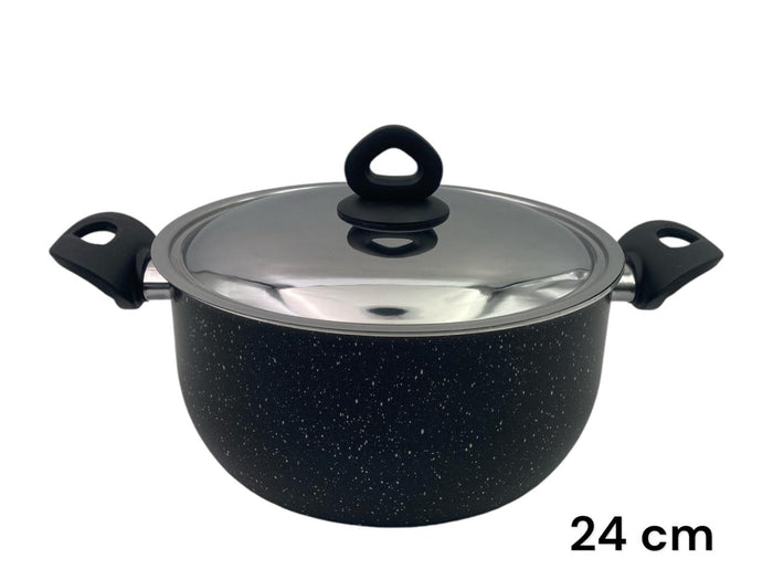 Black Granite Nouval Casserole 24 cm