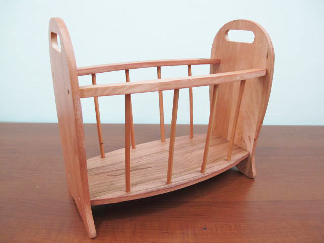 Wooden newspaper rack