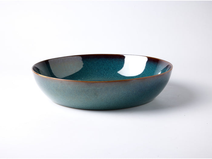 Dosthoff "Ocean Blue Green" Glazed Deep plate 21.5 cm