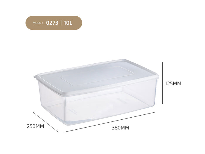 Clear Hermetic Food Preservation Box 10 lt