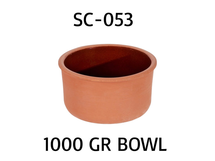 Deep Clay Bowl 16  x 9 cm