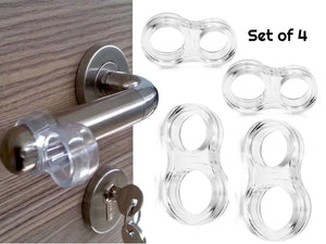 Set of 4 pieces transparent door stopper