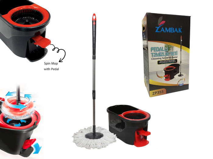 Zambak Spin Mop with Pedal