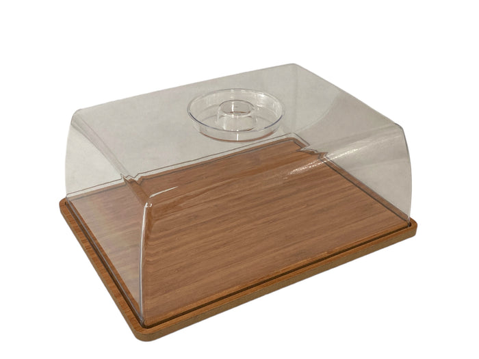 Rectangular Wooden Cheee or Cake Dome