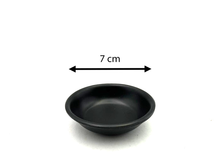 Small Sauce Bowl 7 cm Mat Black Melamine