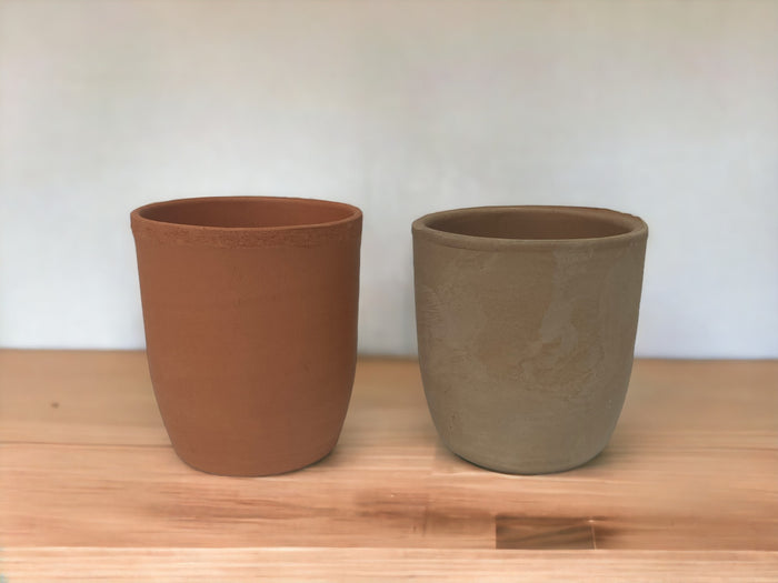 Natural Terracotta Drinking Cup 8 x 9 cm