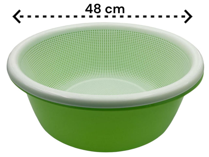 Set of extra large strainer with bowl 48 cm - 23L