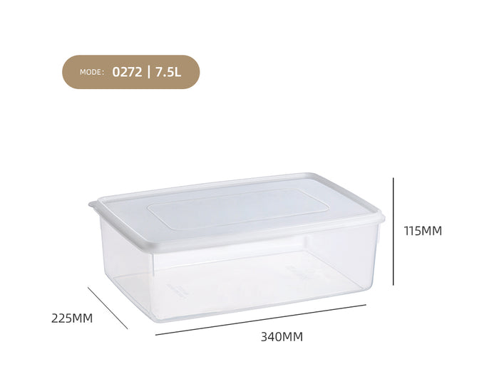 Clear Hermetic Food Preservation Box 7.5 lt