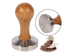 Coffee Tamper Barista Espresso Tamper 58mm Wood Handle