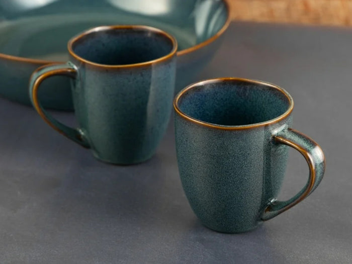 Dosthoff "Ocean Blue Green" Glazed Mug 16 OZ